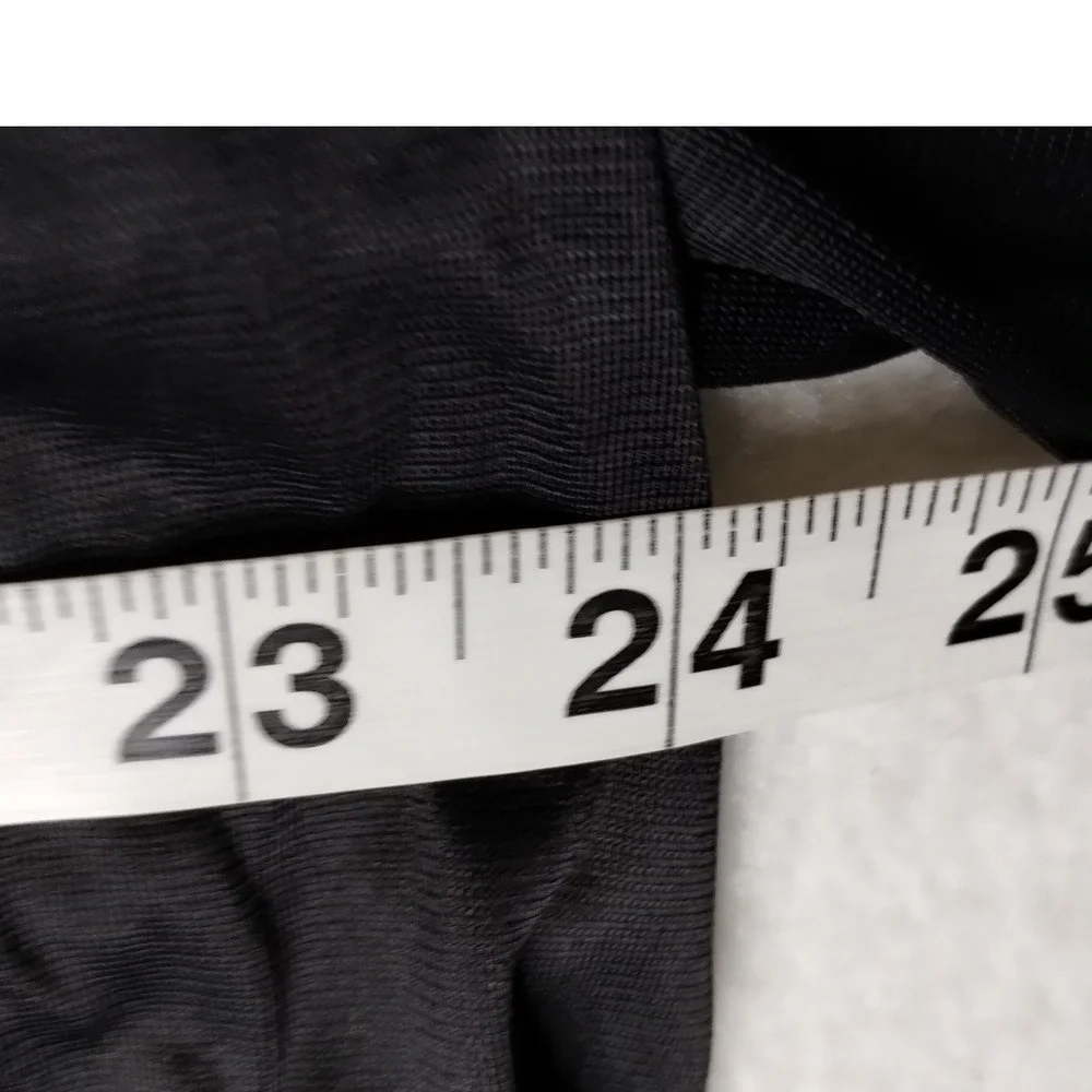 Vanity Fair Lingerie Robe Black Nylon Embroidered Details‎ Size L